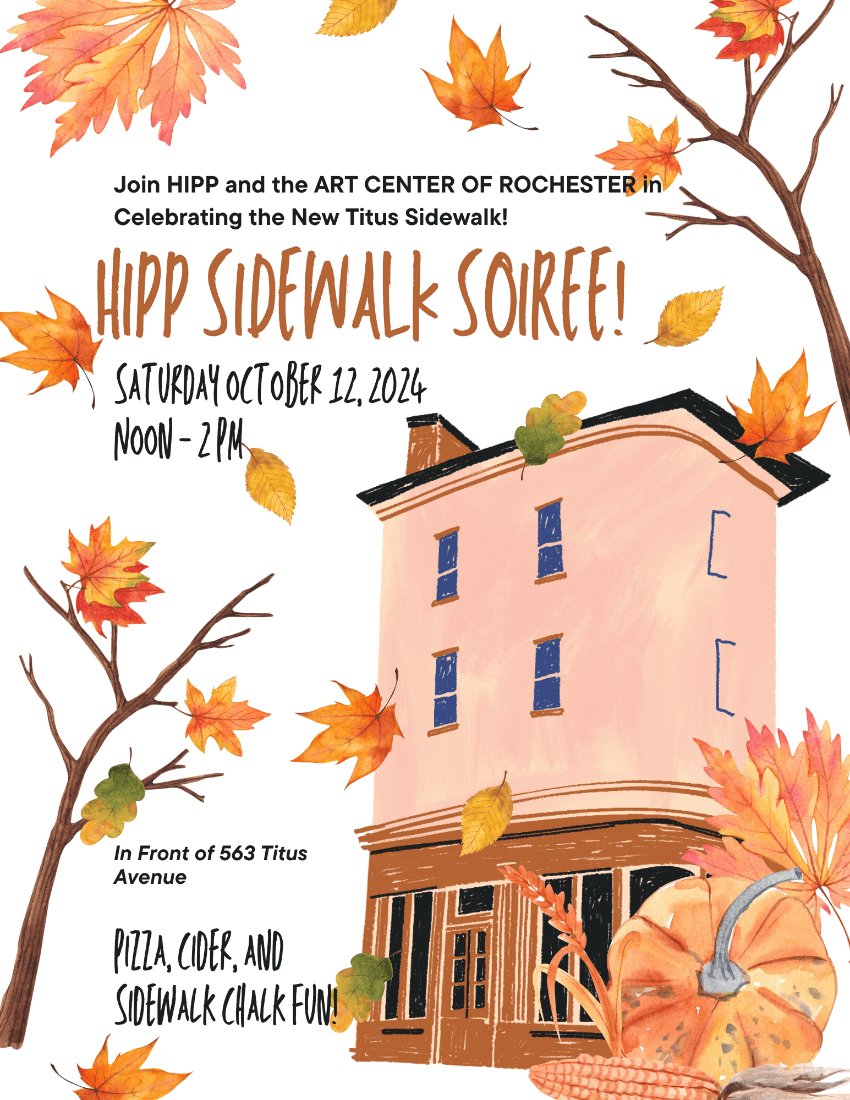 Celebrating new sidewalk pedestrian connection on Titus Avenue in Irondequoit.