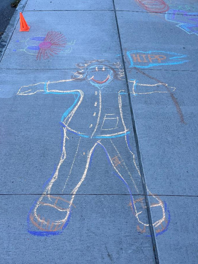 Celebrating new sidewalk pedestrian connection on Titus Avenue in Irondequoit.