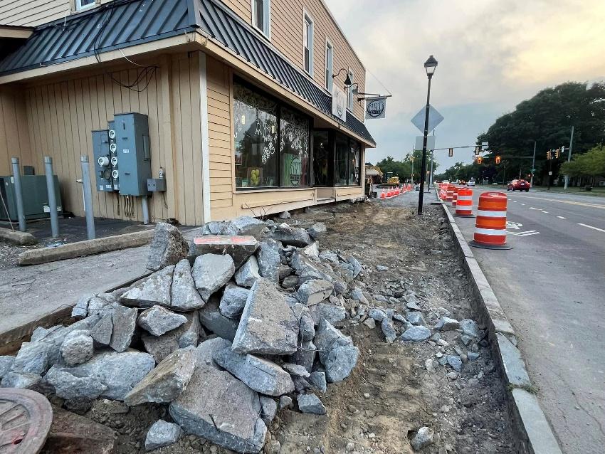 Celebrating new sidewalk pedestrian connection on Titus Avenue in Irondequoit.